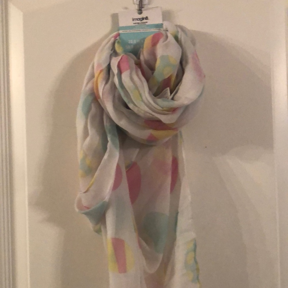 NWT Pastel Easter Egg Scarf